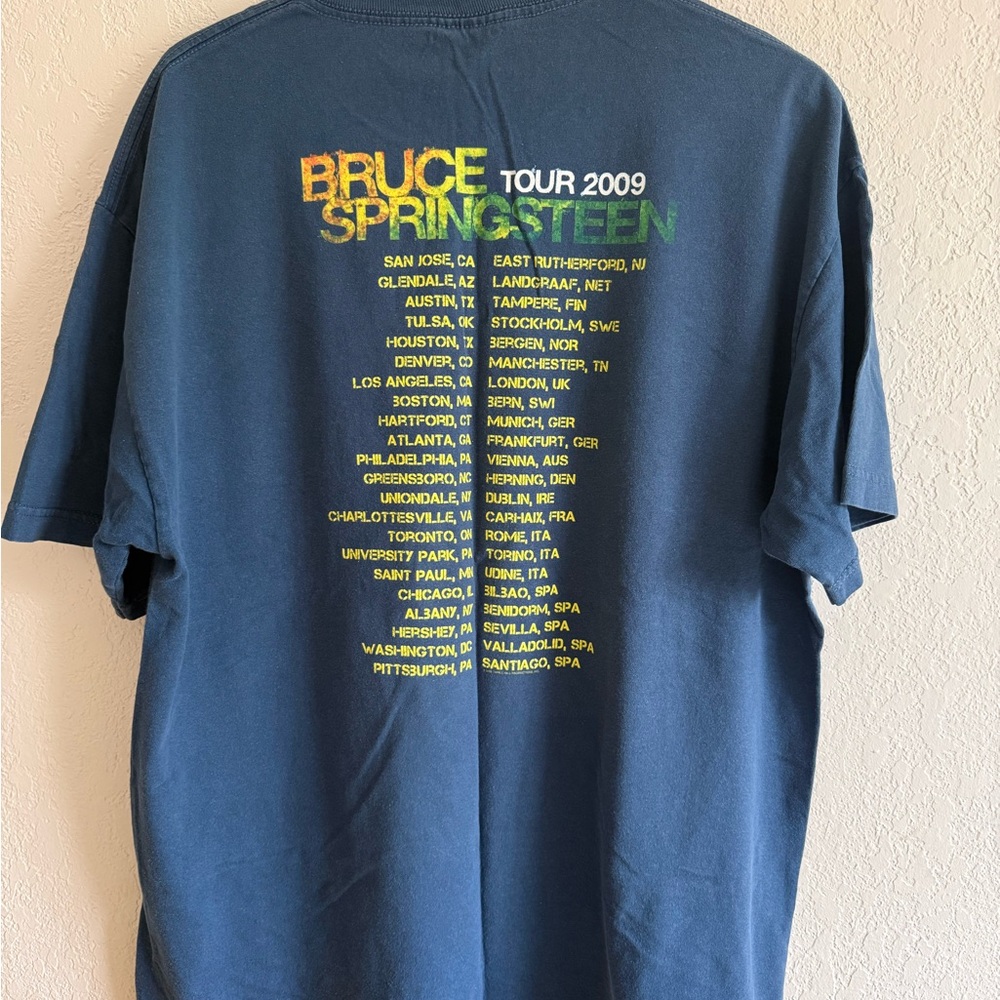 Bruce Springsteen Blue Graphic Men's T-Shirt concert tee - Picture 4 of 4